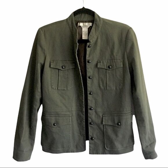 GEOFFREY BEENE Vintage Sport Military Jacket Army Green 8